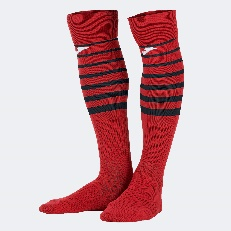 JOMA - Chaussettes Premier 2 rouge, lignes noires